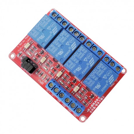 4-Channel 12V Relay Module with Optocoupler HL Level Triger