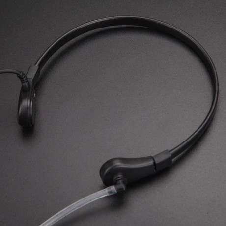 2Pin PTT Throat Mic Covert Acoustic Tube Earpiece Headset for Baofeng UV-5R