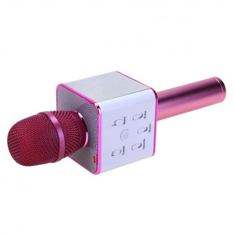 Q7 Wireless Bluetooth Karaoke Microphone Music Audio SpeakerPink