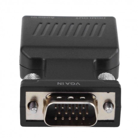 Portable VGA Male Port to HDMI Female Port Converter Adapter Connector