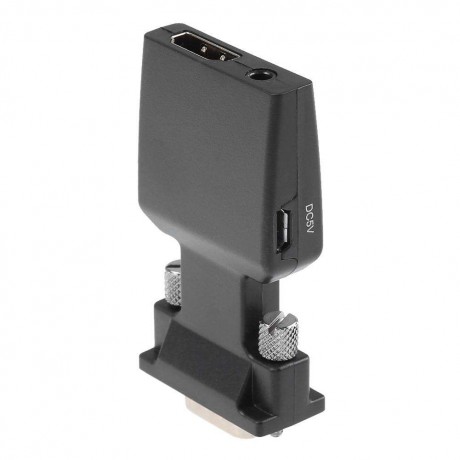Portable VGA Male Port to HDMI Female Port Converter Adapter Connector