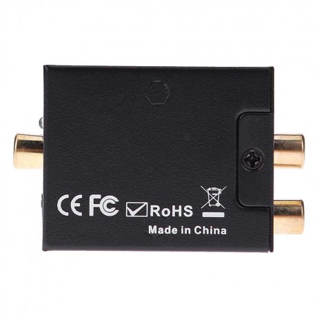 Optical Coaxial Toslink Signal Digital to Analog Audio Decoder Converter